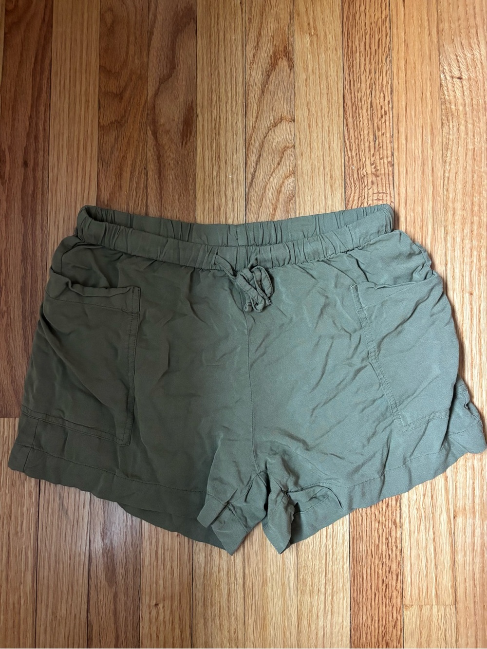 Old Navy Olive Green Drawstring Athletic Shorts